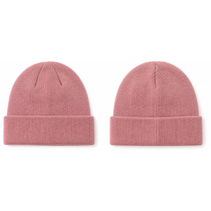Bonnet d'hiver rose bonbon le plus vendu, en tricot côtelé, chaud, avec logo personnalisé - Vêtement d'hiver classique - Product Image 3