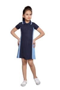 Polo de algodón de dos tonos más vendido, ropa deportiva para niñas escolares, manga corta, precio al por mayor, uniforme de Color en contraste - Product Image 3