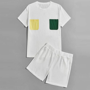 Hot Sale Men Summer T Shirt and Shorts <b>Set</b> 2026 Cotton Jogging <b>Twin</b> <b>Set</b> Short Sleeve Casual Sportswear for Men Activewear - Product Image 6