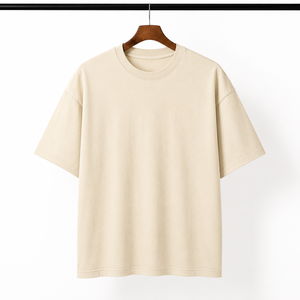 T-shirt unisexe surdimensionné en coton épais, vierge, style streetwear, 280 GSM, fabricant OEM ODM, marque privée - Product Image 4