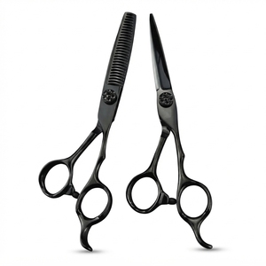 Ciseaux à effiler les cheveux en acier inoxydable couleur cuivre, personnalisés avec lame peigne pour la texture et le coiffage en salon - Product Image 2