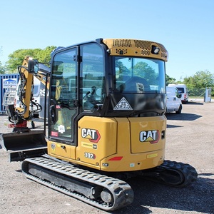 Mini-excavatrice CAT 302 CR de 2 tonnes, excavatrice sur chenilles hydraulique Caterpillar, petit équipement de construction, chargeur frontal, moteur, pompe à engrenages - Product Image 5
