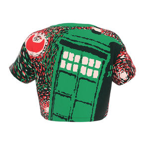 Tops cortos informales para mujer, venta al por mayor, ropa de algodón personalizable, Etiqueta Privada, fábrica OEM, moda de verano, logotipo impreso a granel - Product Image 2