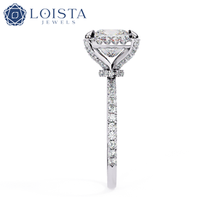 Especially Elegant Engagement Ring Diamond Princess Cut Laboratory Diamond Ring - Product Image 3