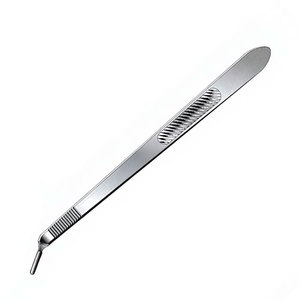 Manche de scalpel n° Manche de couteau chirurgical médical réutilisable en acier inoxydable massif de 3L, à angle, avec poignée de précision - Product Image 4