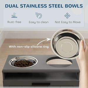Ciotole Portatili in Acciaio Inox per Cani con Funzione Automatica di Sollevamento per Cuccioli, Gatti e Animali Acquatici, Spedizione dal Lunedì al Venerdì - Product Image 4