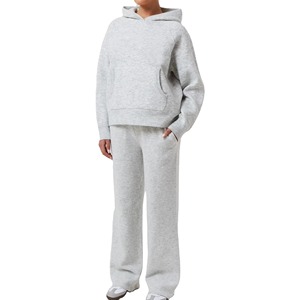 In Stock Custom Logo Men <b>Hoodies</b> Plain 350g Tracksuits Unisex Bulk Wholesale Jogger Sportswear Training Sweat Suits - Product Image 1