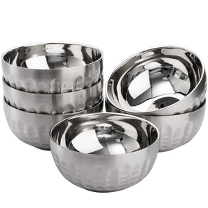 Handmade Mirror Polish Metal Fruit Bowl Durable Deep Oval Stainless Steel Salad Dish For Professional Catering & Modern <b>Kitchen</b> - Product Image 3