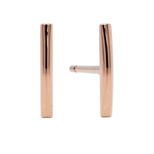 Pendientes de Oro de 9K, 10K, 14K y 18K, Joyería Minimalista y Elegante para Uso Diario, Regalo para Mujeres y Niñas, Pendientes de Oro Simples - Product Image 3