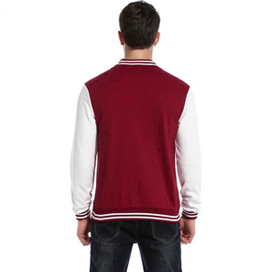 Veste universitaire en molleton pour homme, personnalisable OEM, design confortable avec col montant, vente en gros d'usine pakistanaise - Product Image 2