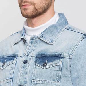 Men's Stylish Jean <b>Jacket</b> Casual Wear OEM Wholesale High Quality Mens Cotton Jeans <b>Jacket</b> <b>Custom</b> Mens <b>Denim</b> <b>Jacket</b> <b>Custom</b> Button - Product Image 6