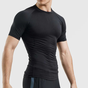 <b>Men</b> Compression T-Shirt Gym Wear Slim Fit Quick Dry Athletic Sports Shirt Breathable <b>Stretch</b> Fitness Training Top - Product Image 2