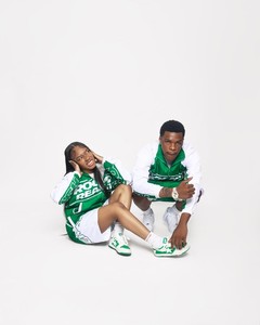 Premium Green Pink and <b>Red</b> Nylon Streetwear Windbreaker Set with Contemporary Silhouette Four Season Unisex - Product Image 2