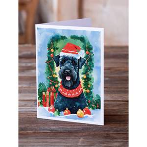 Kerry Blue Terrier Lunatique A7 Cartes de voeux de Noël Lot de 8 cartes vierges avec enveloppes Taille 5x7 - Product Image 2