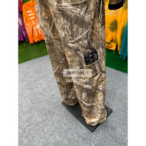 Ensemble de survêtement en coton French Terry pour l'hiver |   Hoodie court coupe ample |   Imprimé jungle |   Broderie Distressed |   Double taille - Product Image 6