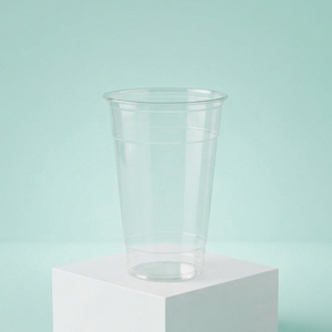 Transparent PP Single Wall <b>Plastic</b> <b>Cups</b> with Lids Round Disposable for Beverage Tea Coffee 12-16oz 95mm Diameter - Product Image 1