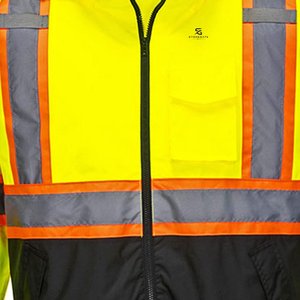 Chaqueta de Seguridad de Alta Visibilidad para Hombre, Impermeable, Reflectante, Ropa de Trabajo de Invierno, Chaqueta Cortavientos de Seguridad 2026 - Product Image 4