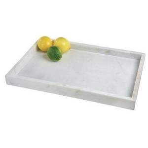 Bandeja Redonda Grande de Mármol para Servir, con Diseño Moderno, para Decoración de Sala de Estar y Solución Práctica para Servir - Product Image 5