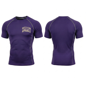 T-shirt de sport imprimé pour homme - Respirant, séchage rapide, manches courtes, écologique, antibactérien pour la gym et la course à pied (Adultes) - Product Image 1