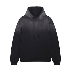 Sudadera con Capucha para Hombre, Diseño ODM Directo de Fábrica, Lavado Ácido, Color Sólido, Corte Regular, Estilo Urbano, Alta Calidad, 100% Algodón, Secado Rápido - Product Image 4