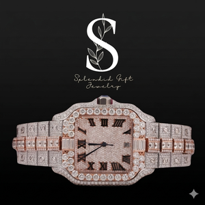 Reloj de hombre con esfera cuadrada de diamantes de alta calidad, moderno y a la moda, con diamantes y visualización de fecha para hombre - Product Image 1