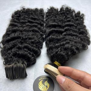 Cinta Invisible rizada birmana súper doblemente dibujada en extensiones de cabello humano natural vietnamita 100% - Product Image 6