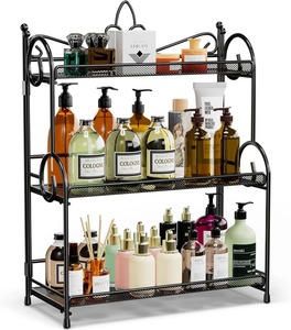 Étagère de rangement en métal élégante, idéale pour l'organisation des comptoirs de cuisine et de salle de bain, et pour les solutions de rangement domestique. Vente en gros depuis l'Inde. - Product Image 6