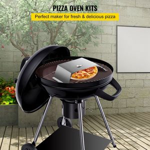 La maggior parte 22 \ "griglia a carbone forno per Pizza Kit acciaio inossidabile compresa camera per Pizza 13 \" pietra per Pizza 10X11.8 pollici buccia Pizza Pizza - Product Image 2
