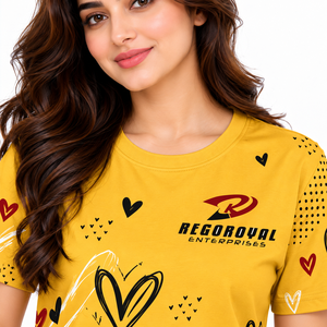 T-shirts imprimés pour femmes en tissu léger et doux, avec des motifs frais, pour un style décontracté au quotidien. - Product Image 4