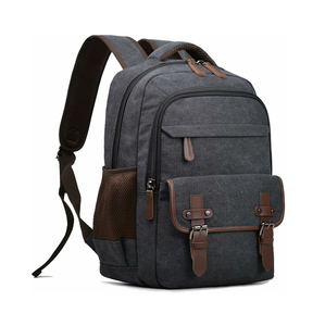 Sac à dos de sport personnalisé en gros, 20 pouces, en cuir véritable respirant, avec fermeture éclair et multiples poches, pour l'école et le cyclisme - Product Image 1