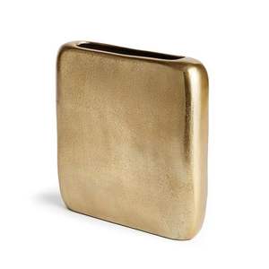 Jarrón de Flores Moderno de Aluminio Mediano, Acabado Mate Martillado, Color Dorado Personalizable, Hecho a Mano, Decorativo para Mesa - Product Image 3