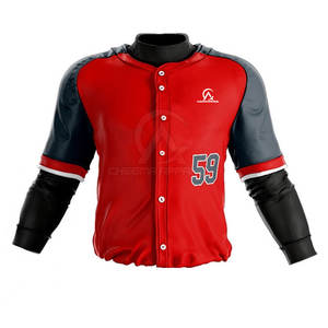 Ensemble d'uniformes de baseball tendance, personnalisable avec nom et logo, maillot respirant et anti-humidité 100 % polyester pour entraînements et matchs d'équipe - Product Image 2