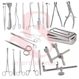 ชุดเครื่องมือผ่าตัดอกแบบ Thoracotomy ของ BISONS จำนวน 24 ชิ้น – เครื่องมือผ่าตัดอกแบบใช้ซ้ำได้ ทำจากสแตนเลส - Product Image 1