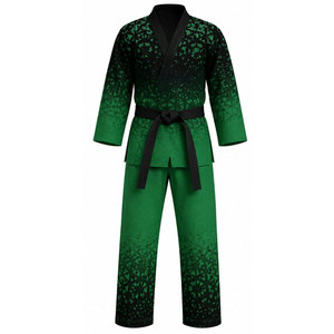 Dobok de Taekwondo con Cuello en V Azul, Diseño de Última Moda, Uniforme Aprobado con Cinturón Negro, Lavado, 100% Algodón Elástico, Duradero, Logotipo Personalizado, Transpirable - Product Image 5