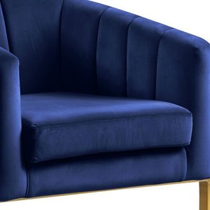 Sofá de Diseño Nórdico para Sala de Estar, Sofá Individual Moderno y Lujoso para Dormitorio, con Estructura Metálica Dorada - Product Image 6