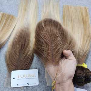 Extensiones de Cabello Virgen Vietnamita Dream Hair, Cierre de un Solo Donante, Doble Trama a Máquina, Todos los Colores, 8-36 Pulgadas, Modelo T01, 100g, Listo para Permanente, Empaquetado - Product Image 1