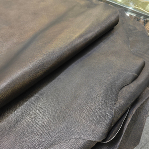 100% Goat Skin Genuine Goatskin Golden Metallic Finished <b>Leather</b> - Product Image 6