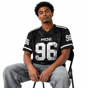 Maillot de football américain vintage unisexe personnalisé avec impression par sublimation effet vieilli – Vente en gros, T-shirt oversize tendance, OEM, pour usage quotidien - Product Image 3