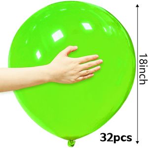 32 Palloncini in Lattice Verde Chiaro da 18 Pollici per Decorazioni di Compleanni e Matrimoni - Product Image 2