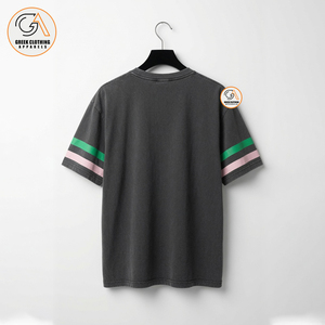 Ropa Griega, Camiseta Negra de Manga Corta para Mujer, Cuello Redondo, Color Sólido, Tela Jersey, 100% Algodón, Ecológica - Product Image 3