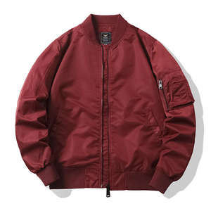 Chaqueta Bomber Estilo Americano de Alta Calidad para Hombre, Chaqueta de Vuelo, Chaqueta Estándar de Una Sola Capa para Primavera y Otoño - Product Image 5