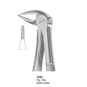 Pinzas de Extracción Fig. Raíces inferiores de 33L (patrón inglés) |   Acero Inoxidable de Primera Calidad - Product Image 3