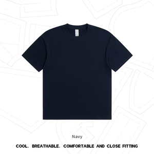 เสื้อยืดคอกลมแขนสั้นผ้าฝ้ายแท้ 180 กรัม ปักโลโก้ตามสั่ง OEM สำหรับผู้ชาย สีพื้น แบบยูนิเซ็กส์ สไตล์วัฒนธรรม - Product Image 2