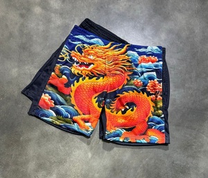 Pantalones Cortos Deportivos para Hombre, Estilo Urbano, con Cordón Ajustable, Impresión Personalizada, Transpirables, de Secado Rápido, Ecológicos, Resistentes al Viento, de Malla Resistente de Alta Calidad - Product Image 1