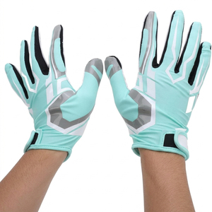 Guantes Deportivos Profesionales Personalizados con Logotipo Premium, Antideslizantes, Transpirables, de Dedo Completo, para Fútbol Americano - Product Image 5