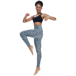 Individuelle atmungsaktive Yoga-Leggings Damen Fitnessstudio Fitnessbekleidung Trainingsbekleidung Sportjacke Spandex-Yoga-Strumpfhosen Gesäß-Lifting-Hose