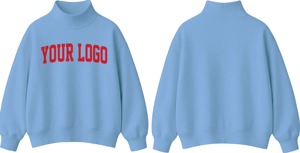 Custom <b>Women's</b> <b>White</b> Crew Neck Eco-Friendly 100% Cotton Long Sleeve Solid Casual Winter <b>Sweatshirt</b> Front Embroidery Rehex Impex - Product Image 3