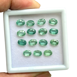 หยกธรรมชาติ AAMNA GEMS เกรด AAA สีเขียวอ่อน ทรงกลม ขนาด 4x6 มม./5x8 มม. ขายส่ง สำหรับทำเครื่องประดับ - Product Image 4