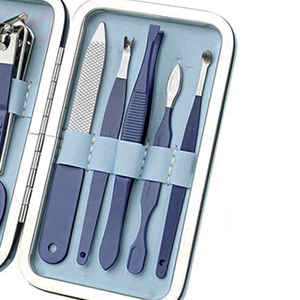 8 in 1 Manicure Set Stainless Steel <b>Nail</b> Clipper <b>Kit</b> Professional <b>Nail</b> Care Grooming Pedicure Beauty Tools - Product Image 2