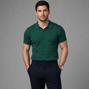 Chemises de golf unisexes décontractées en twill de coton et polyester à prix d'usine, avec broderie et impression de logo personnalisés, manches courtes - Product Image 1